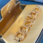 Valentino Vlogo Chain Small Laminated Nappa Shoulder Bag